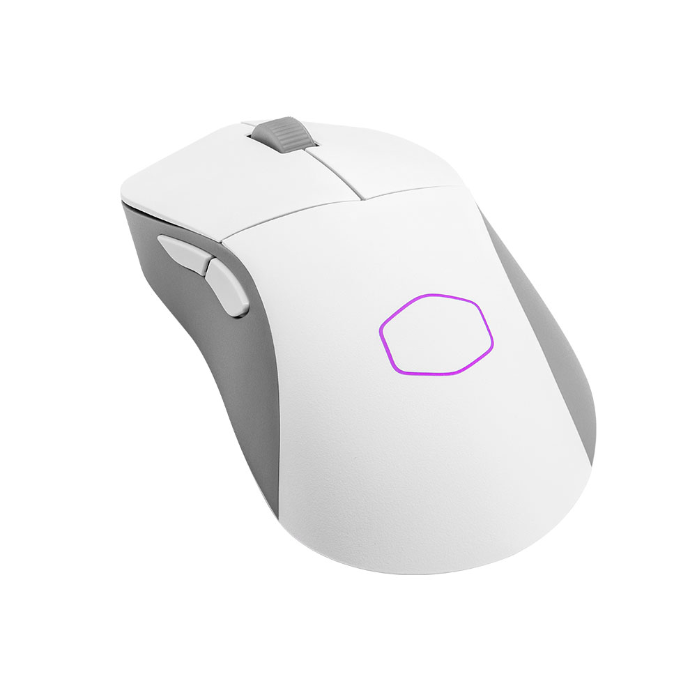  <b>Wireless Gaming Mouse</b> MM731 RGB White, 59g Lightweight Design, Hybrid Wireless Tech (Bluetooth 5.1/2.4 GHz/Wired), 70M Optical Micro Switch,  Pro-Grade PixArt PAW 3370 Optical Sensor, Battery Life Up to 190 hours  